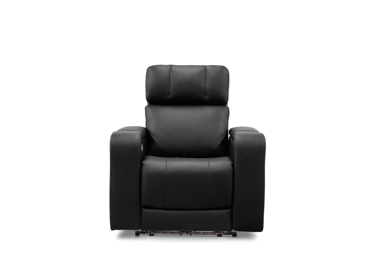 LAS VEGAS LEATHER Media Electric Recliner – image 1 of 26