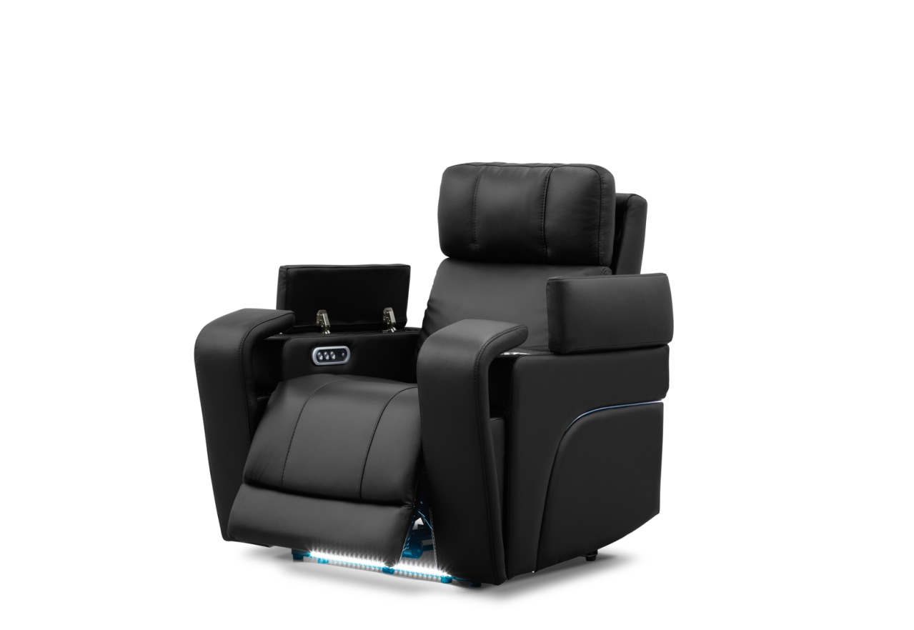 LAS VEGAS LEATHER Media Electric Recliner – image 10 of 26