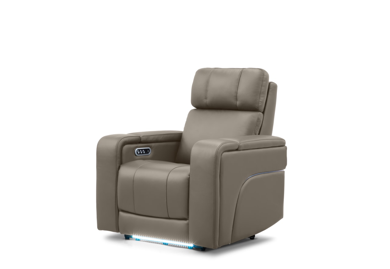 LAS VEGAS LEATHER Media Electric Recliner – image 8 of 26