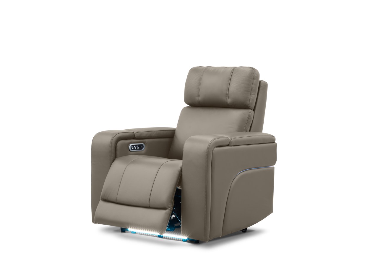 LAS VEGAS LEATHER Media Electric Recliner – image 9 of 26