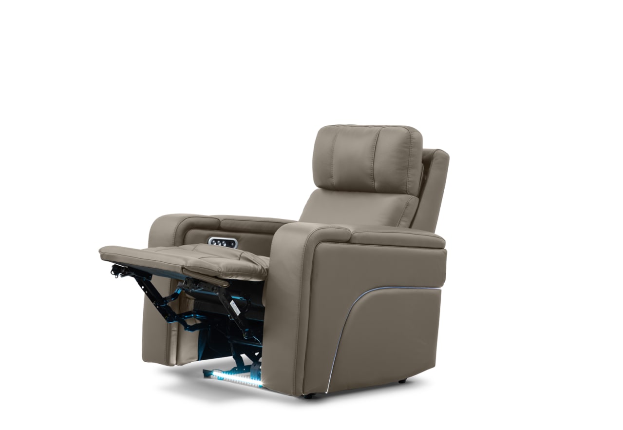LAS VEGAS LEATHER Media Electric Recliner – image 12 of 26