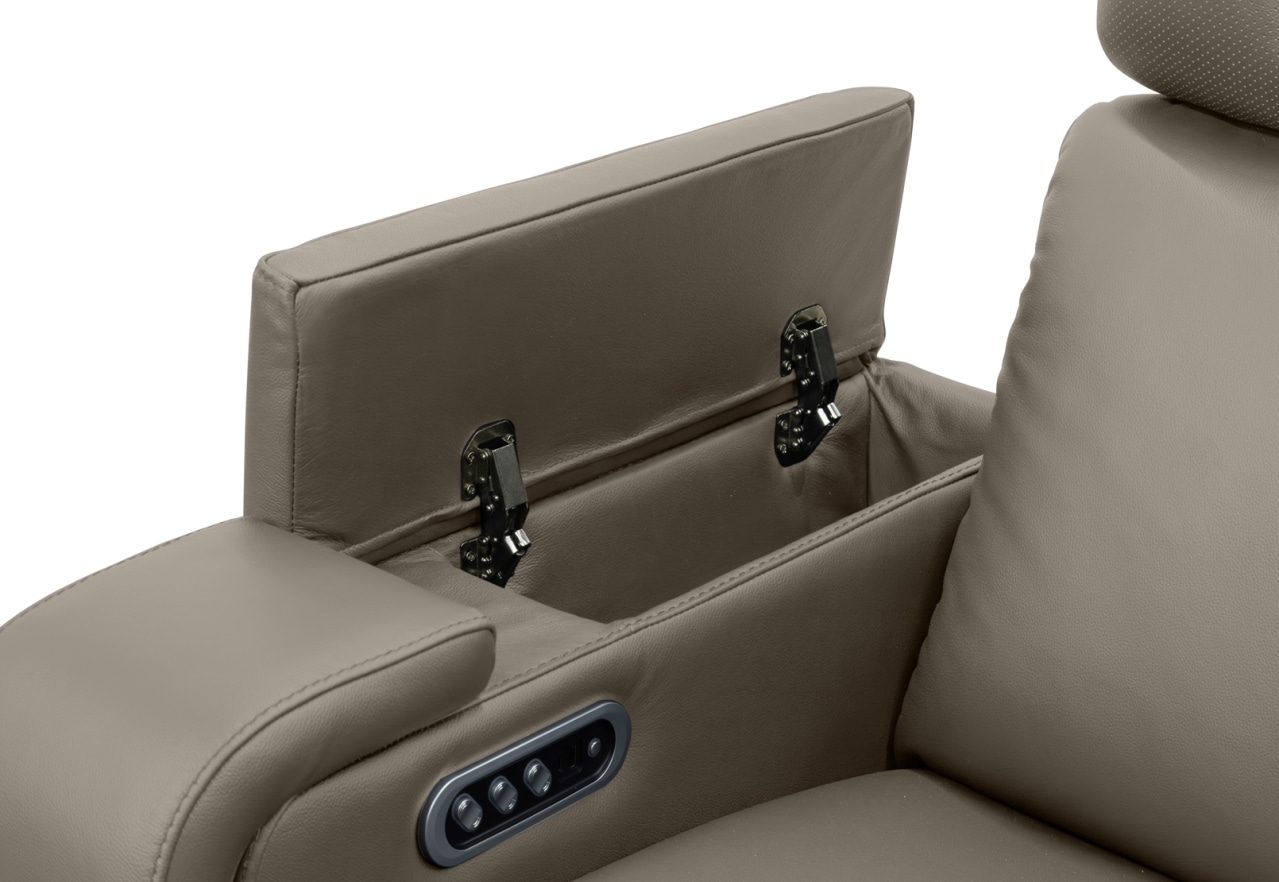 LAS VEGAS LEATHER Media Electric Recliner – image 21 of 26