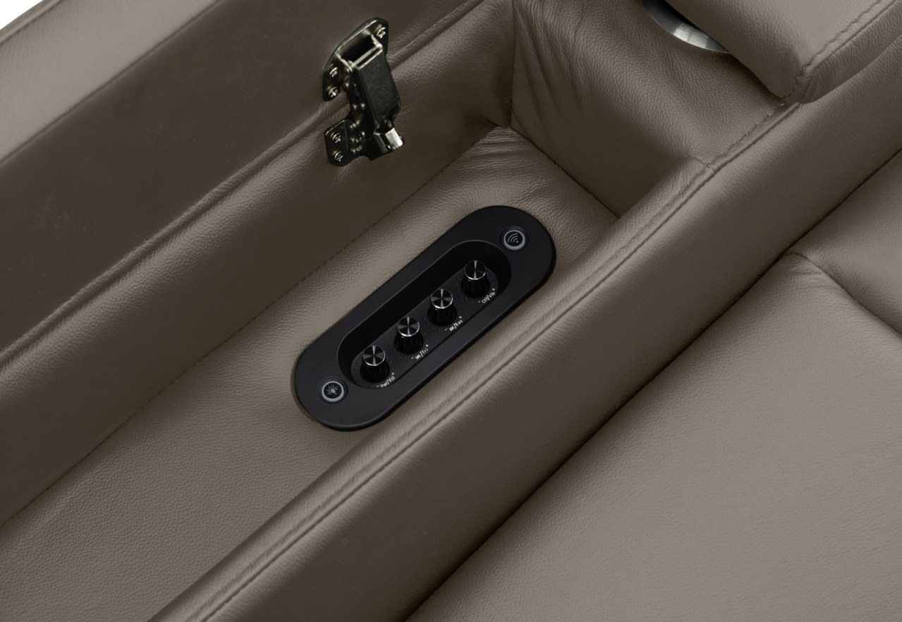 LAS VEGAS LEATHER Media Electric Recliner – image 22 of 26