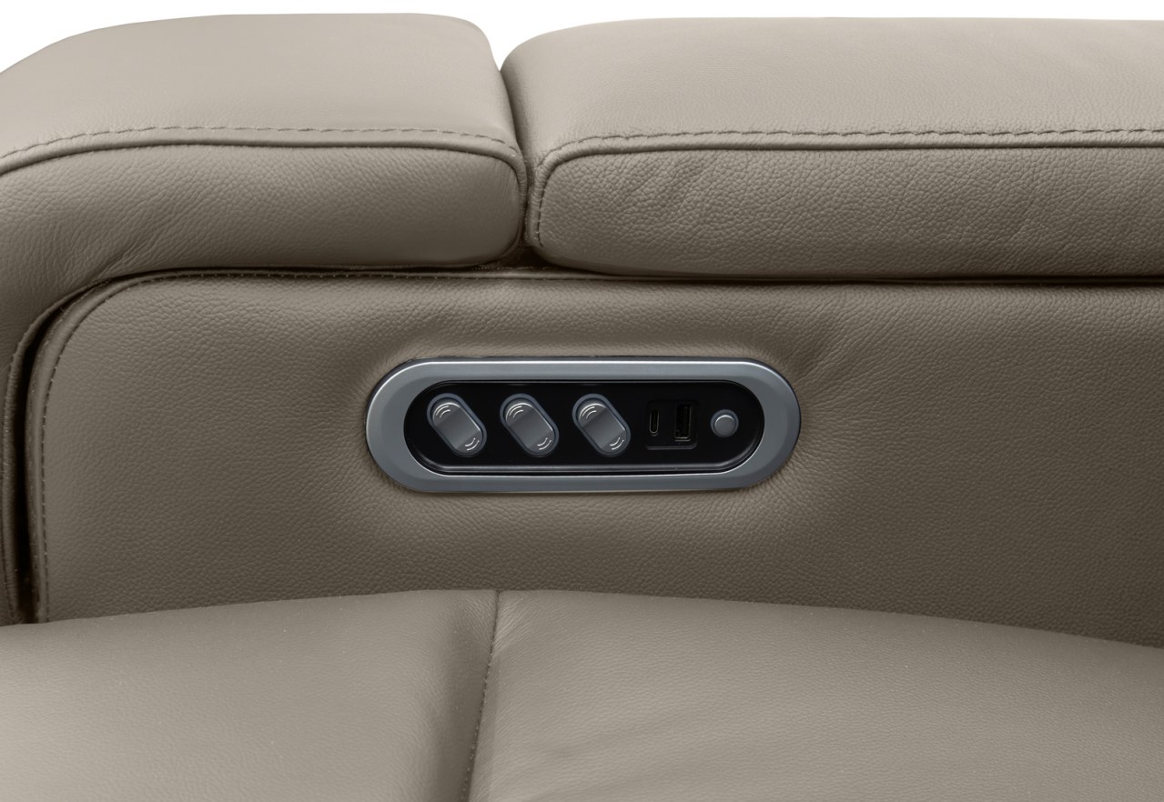 LAS VEGAS LEATHER Media Electric Recliner – image 25 of 26