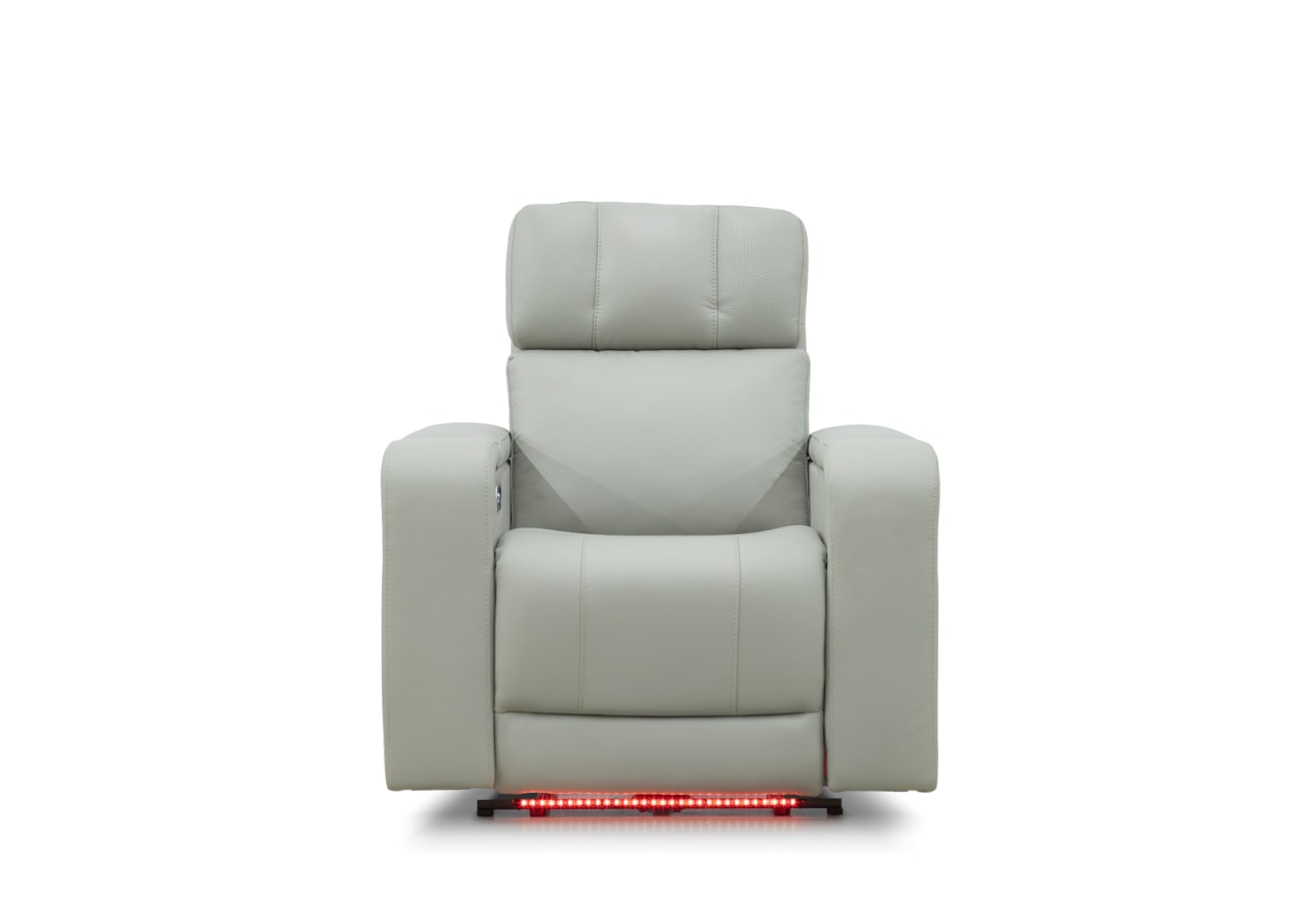 LAS VEGAS LEATHER Media Electric Recliner – image 4 of 19