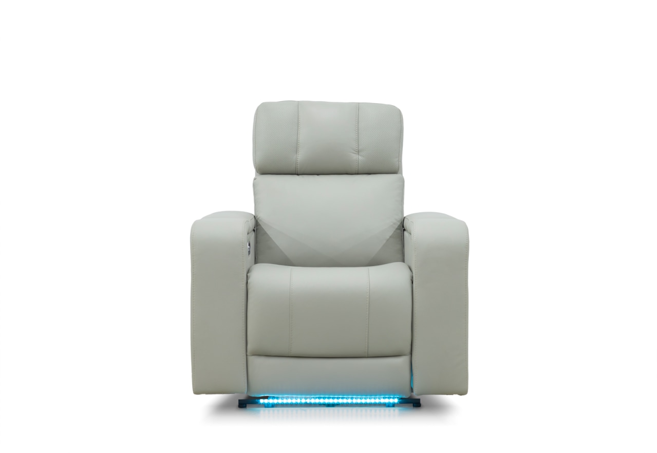 LAS VEGAS LEATHER Media Electric Recliner – image 7 of 19