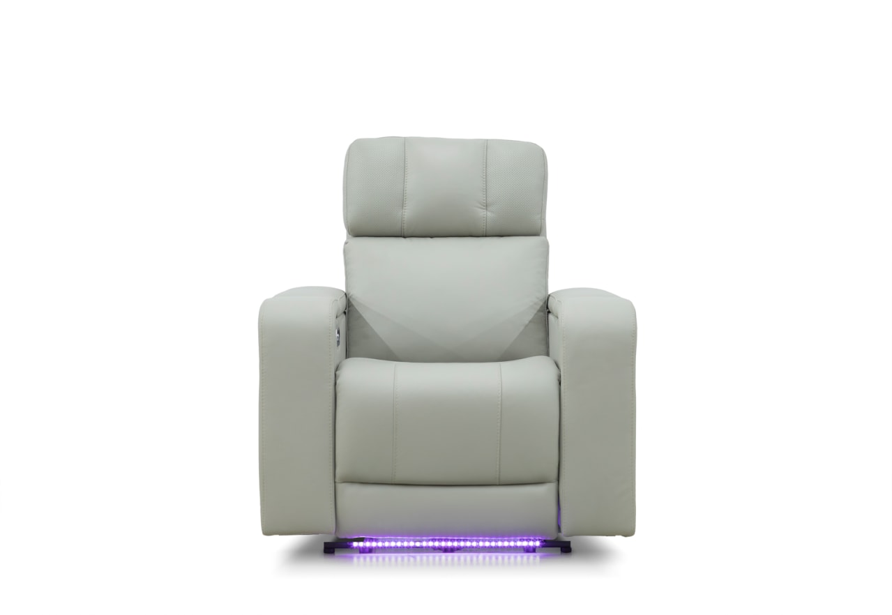 LAS VEGAS LEATHER Media Electric Recliner – image 9 of 19