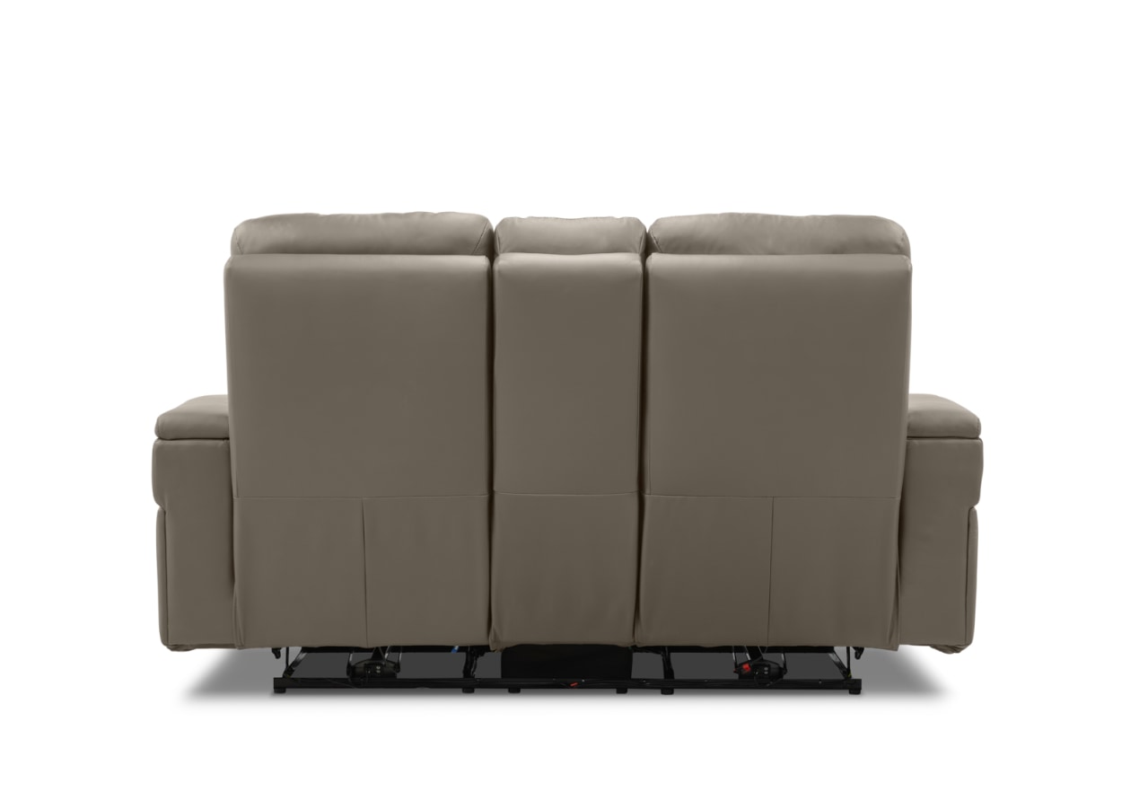 LAS VEGAS LEATHER Media 2 Seater Electric Recliner with Console – image 18 of 30