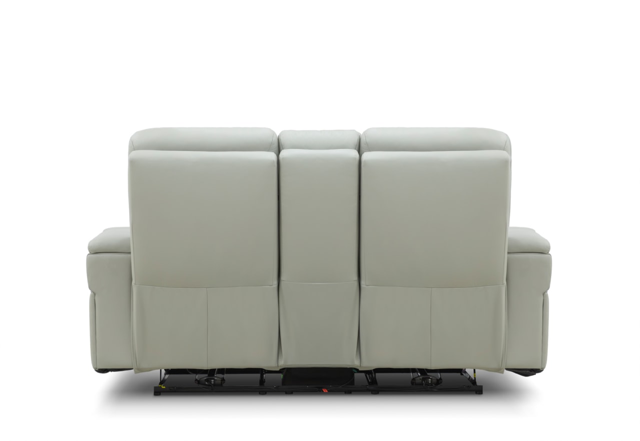 LAS VEGAS LEATHER Media 2 Seater Electric Recliner with Console – image 21 of 22