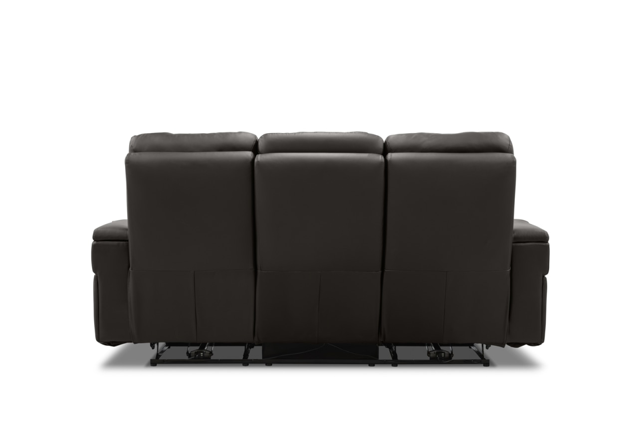 LAS VEGAS LEATHER Media 3 Seater Electric Recliner with Drop Down Table – image 21 of 33
