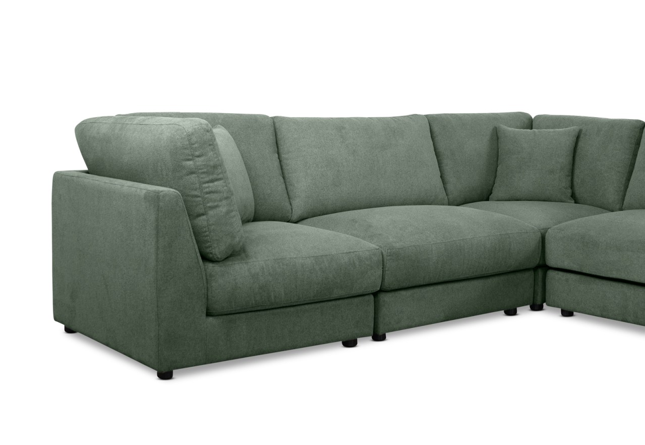 RAQUEL 2.0 FABRIC 5 Piece Modular Lounge Suite – image 4 of 9