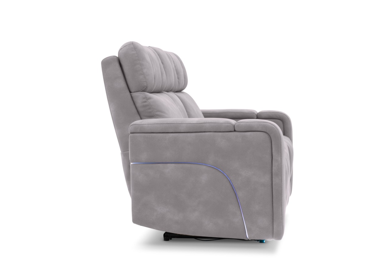 LAS VEGAS FABRIC Media 2 Seater Electric Recliner with Console – image 19 of 33
