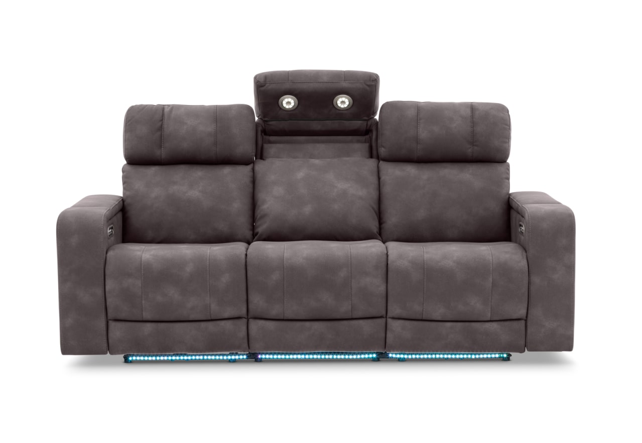 LAS VEGAS FABRIC Media 3 Seater Electric Recliner with Drop Down Table – image 10 of 40