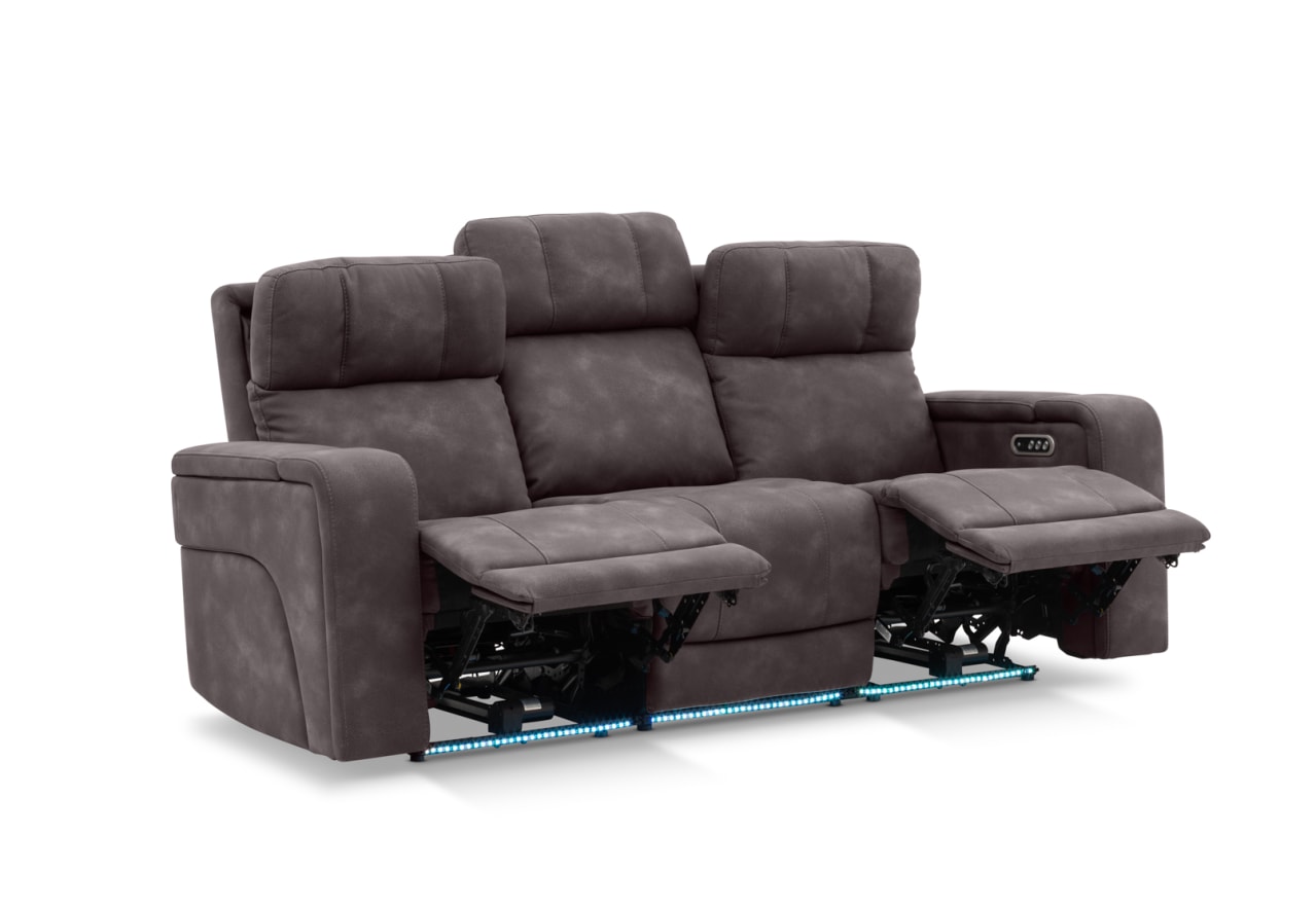 LAS VEGAS FABRIC Media 3 Seater Electric Recliner with Drop Down Table – image 16 of 40
