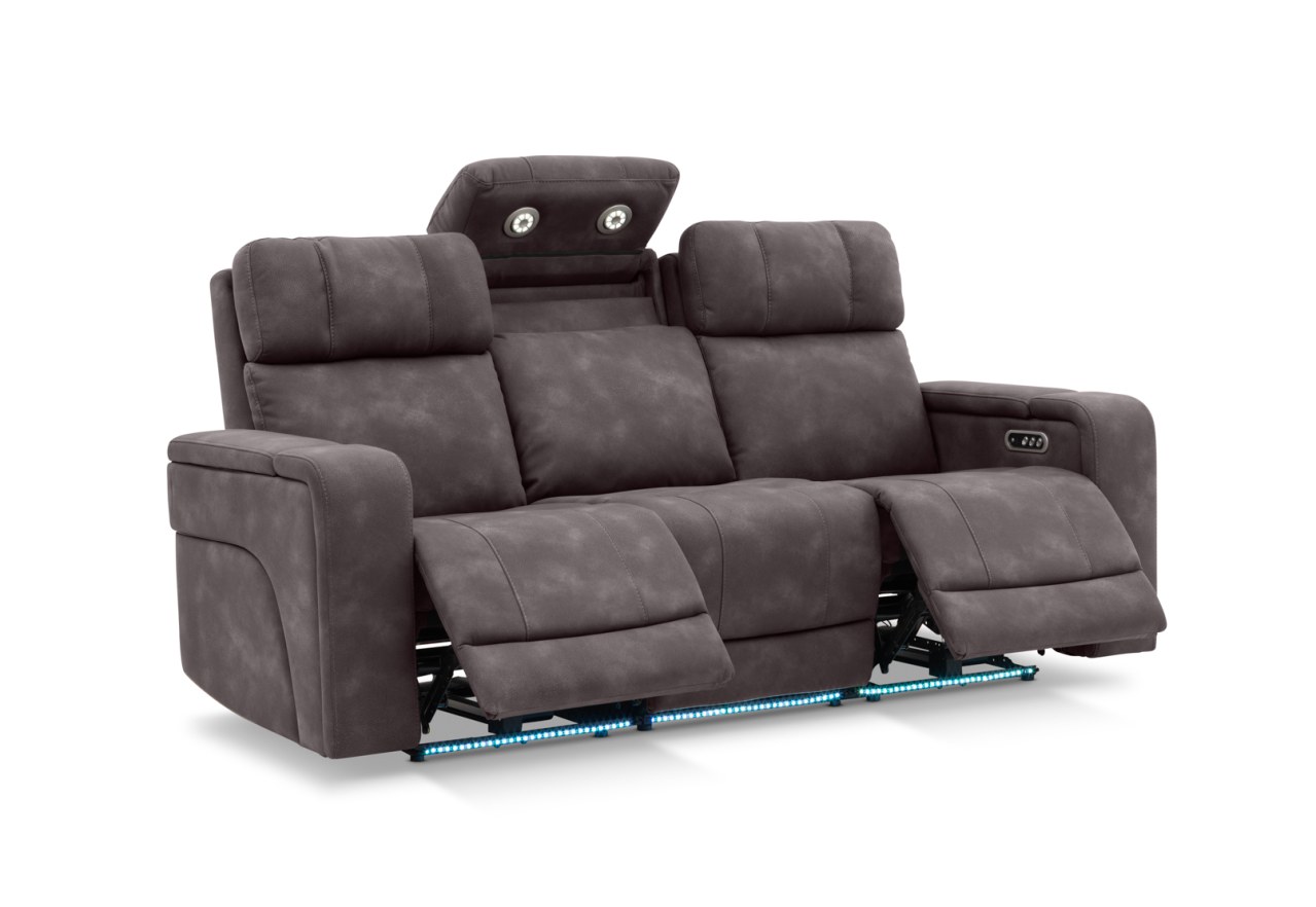 LAS VEGAS FABRIC Media 3 Seater Electric Recliner with Drop Down Table – image 18 of 40