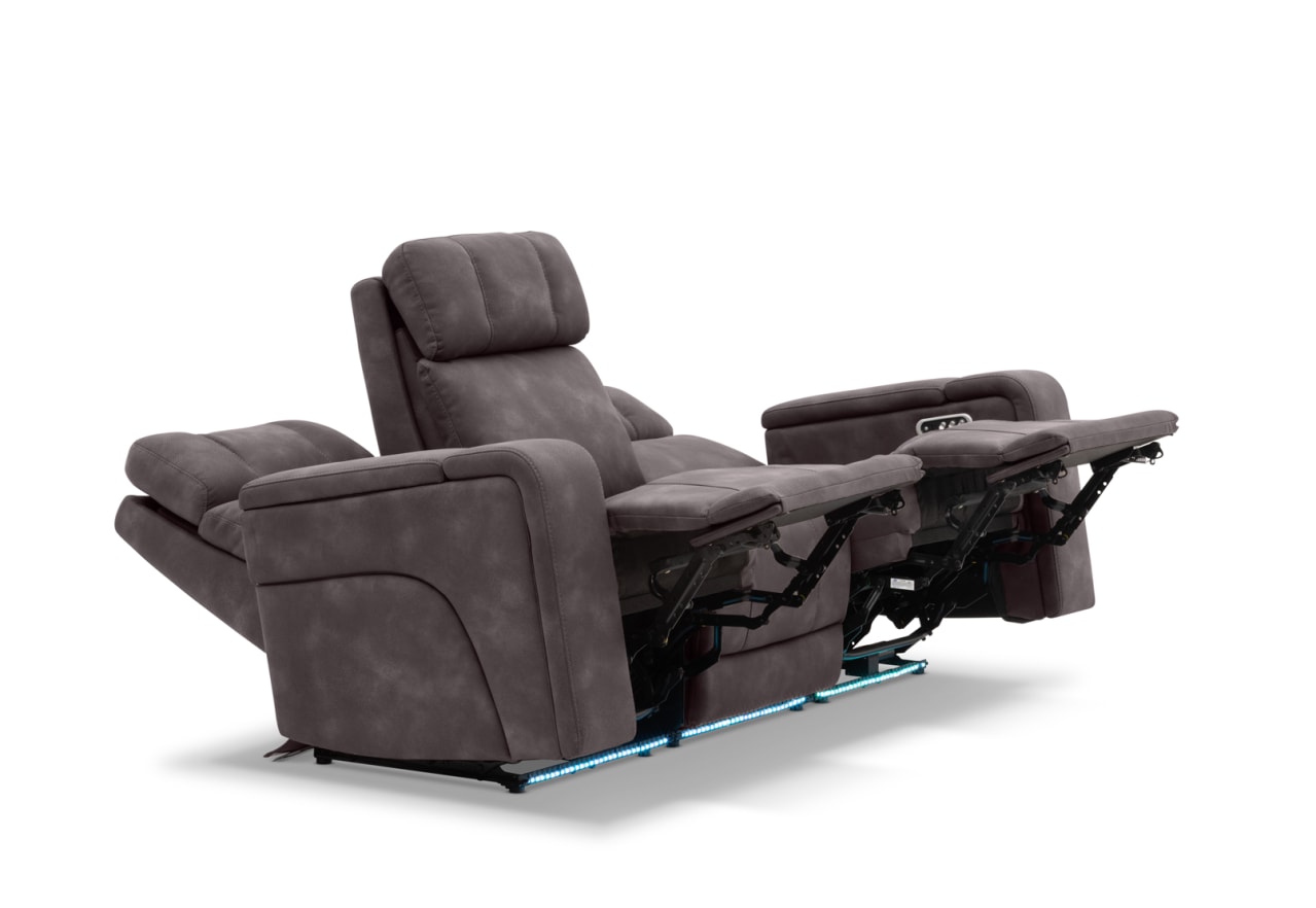 LAS VEGAS FABRIC Media 3 Seater Electric Recliner with Drop Down Table – image 20 of 40