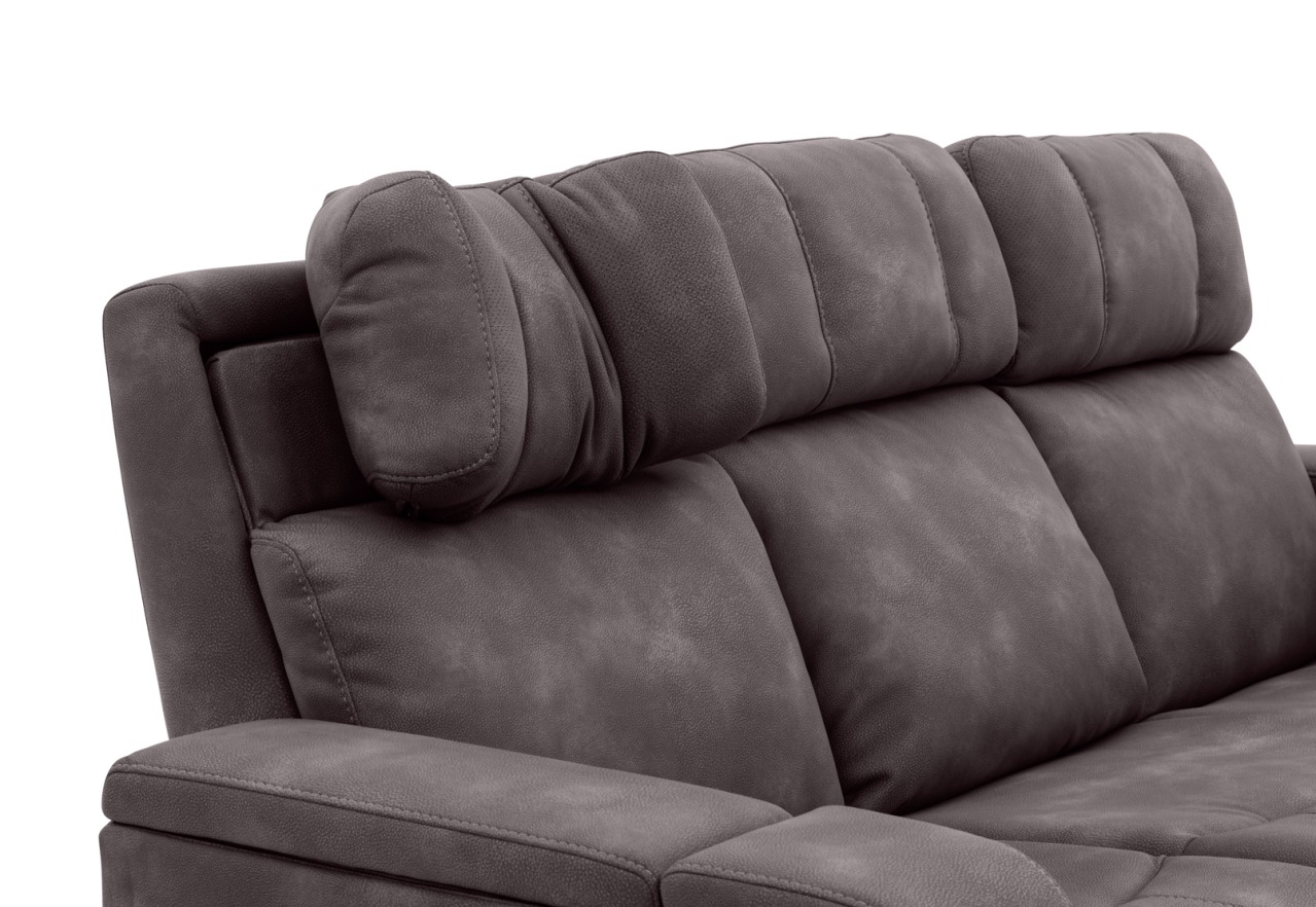 LAS VEGAS FABRIC Media 3 Seater Electric Recliner with Drop Down Table – image 25 of 40
