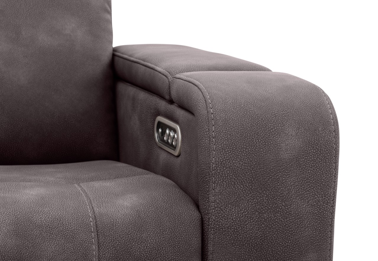 LAS VEGAS FABRIC Media 3 Seater Electric Recliner with Drop Down Table – image 33 of 40