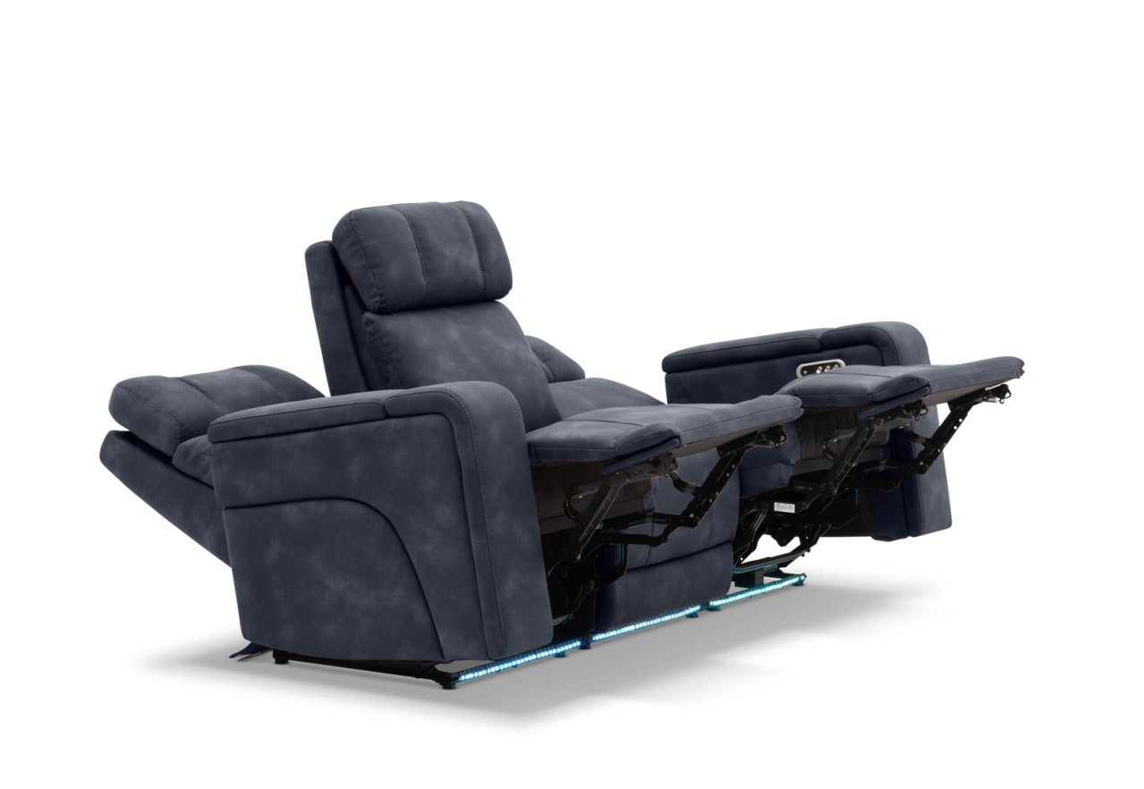 LAS VEGAS FABRIC Media 3 Seater Electric Recliner with Drop Down Table – image 19 of 35