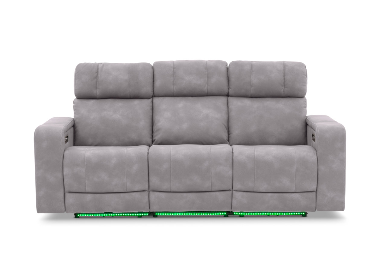 LAS VEGAS FABRIC Media 3 Seater Electric Recliner with Drop Down Table – image 4 of 35