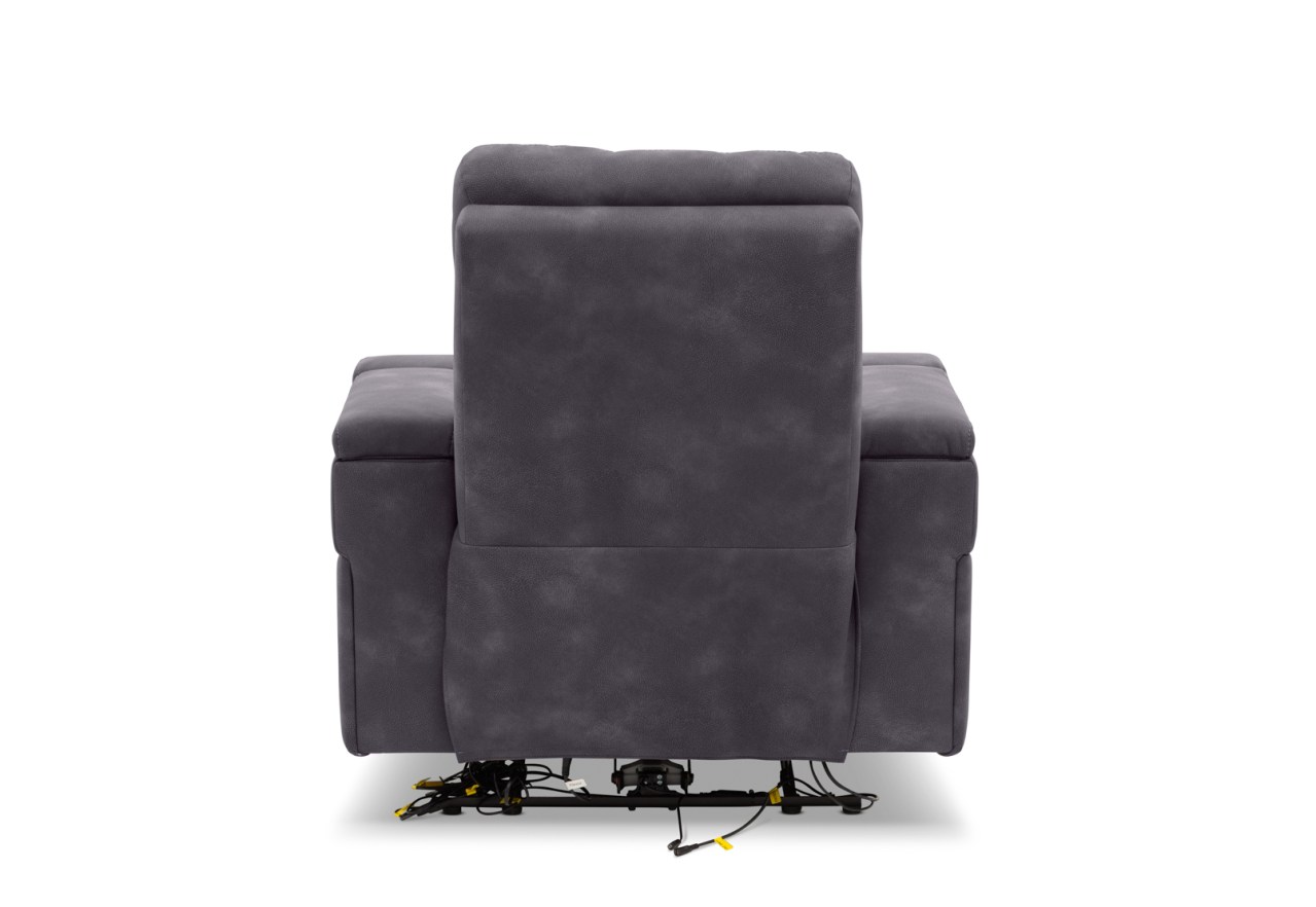 LAS VEGAS FABRIC Media Electric Recliner – image 17 of 28