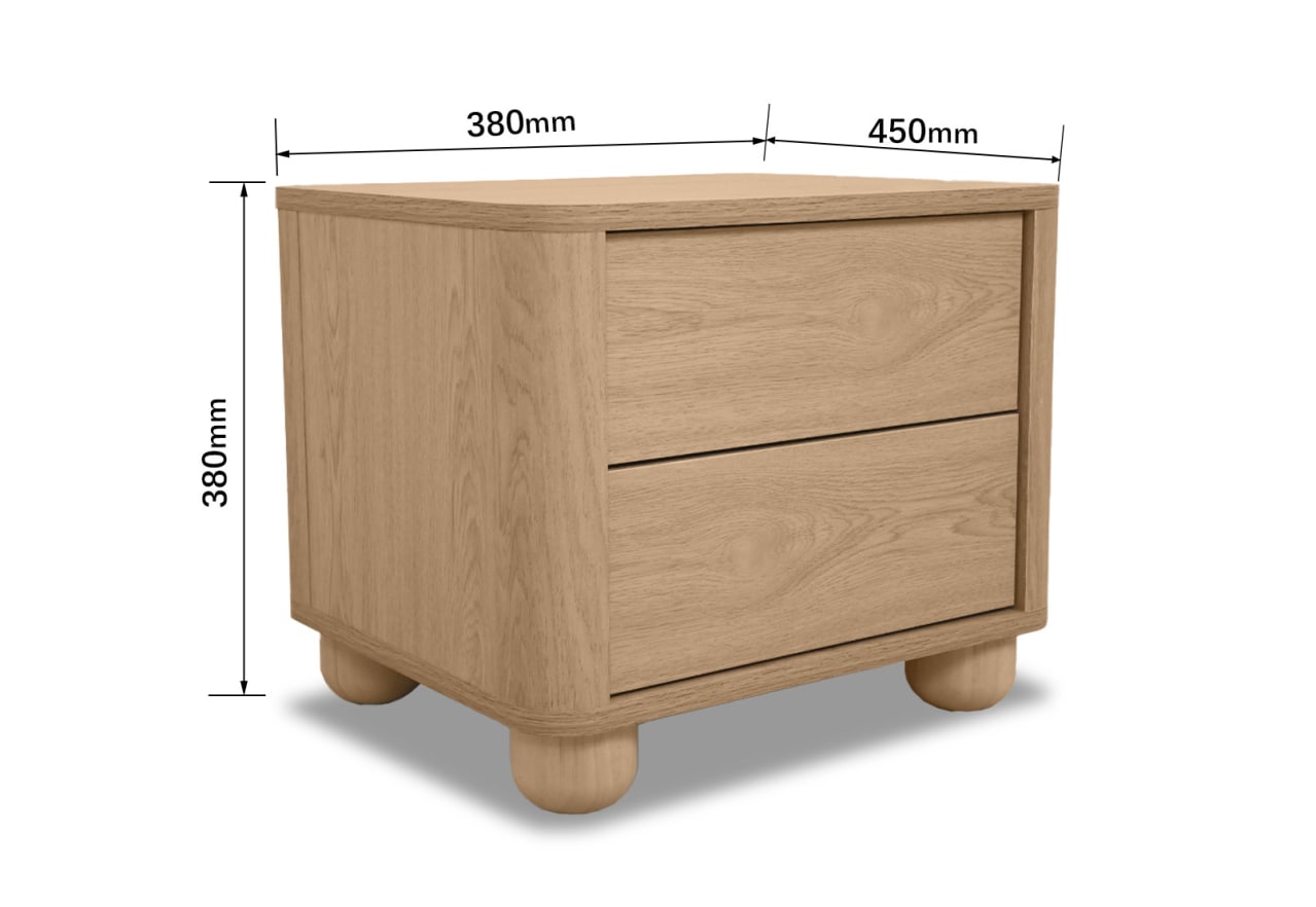 REVANNA 2 Drawer Bedside – image 8 of 8