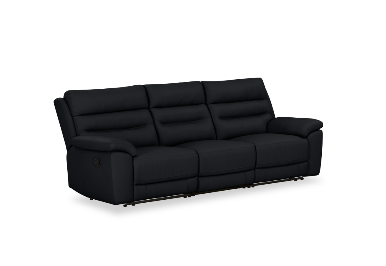 BEARMAN LEATHER 3 Seater Recliners – image 2 of 9