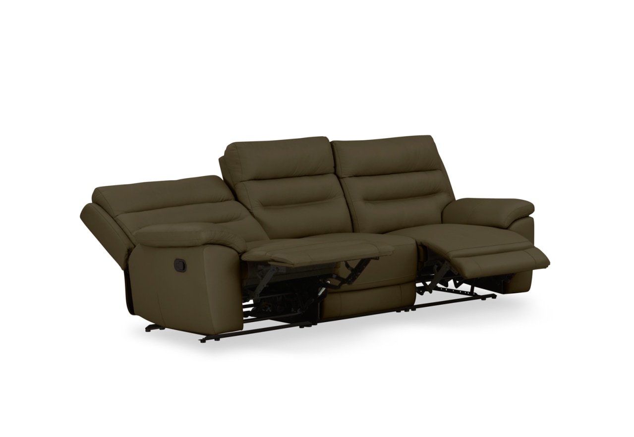 BEARMAN LEATHER 3 Seater Recliners – image 4 of 9