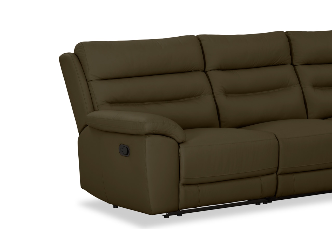 BEARMAN LEATHER 3 Seater Recliners – image 5 of 9