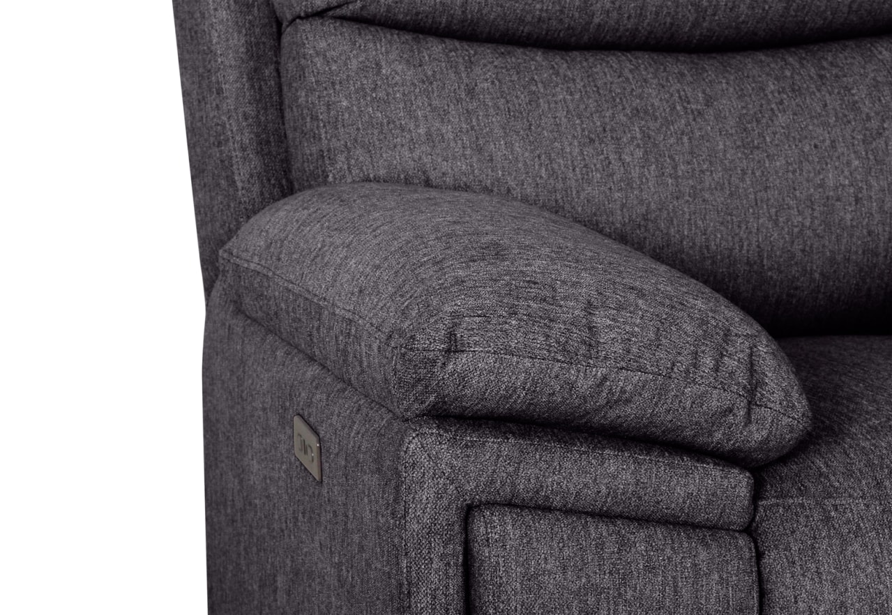 BRAVORA FABRIC 3 Seater Sofa Electric Recliner – image 6 of 8