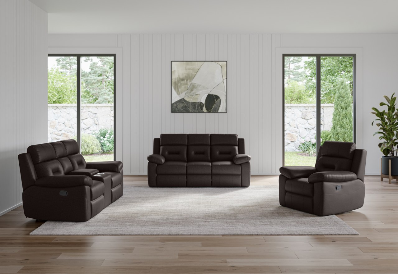 KESWICK FABRIC 2 Seater Manual Recliner with Console – image 22 of 26