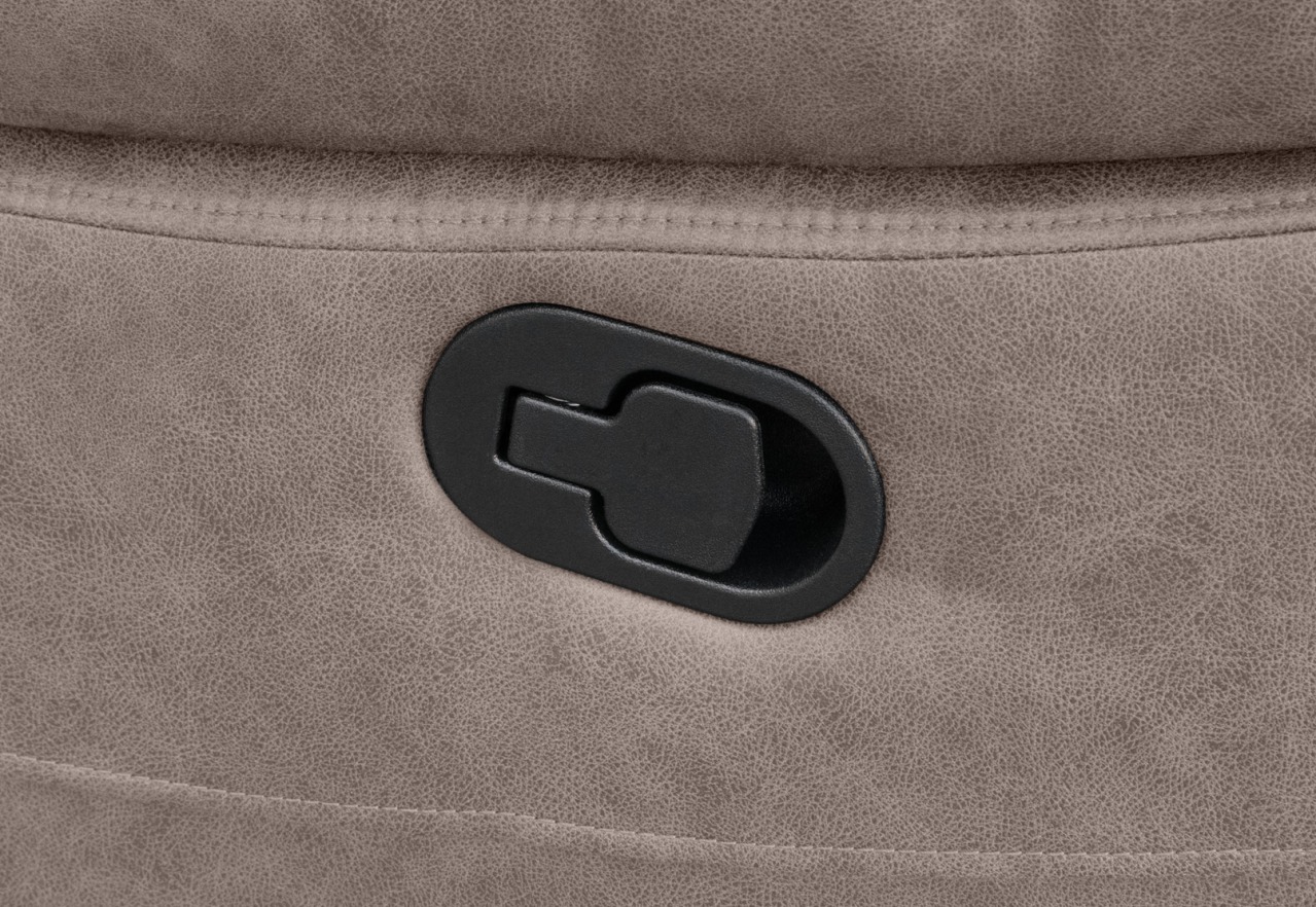 KESWICK FABRIC 2 Seater Manual Recliner with Console – image 8 of 9