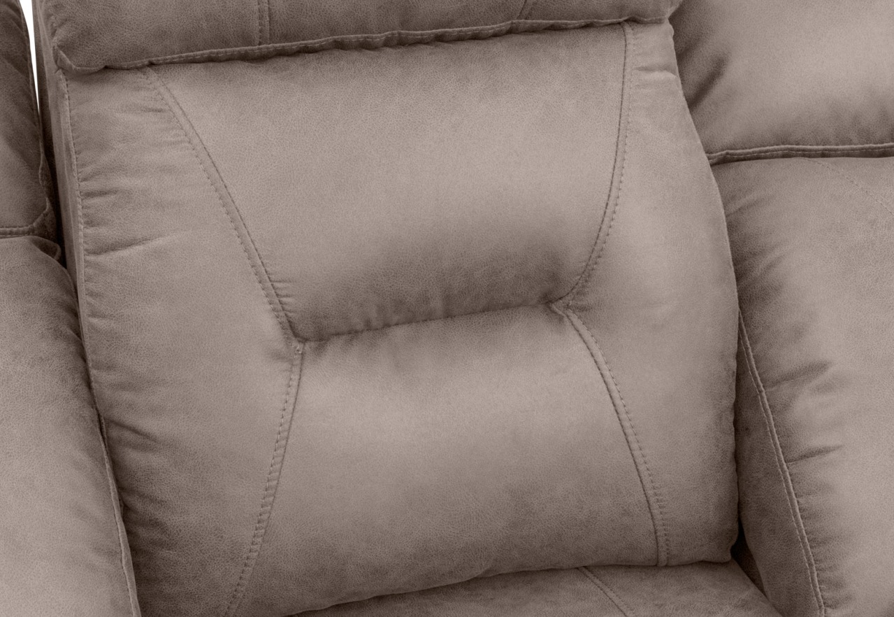KESWICK FABRIC 3 Seater Manual Recliner with Drop Down Table – image 6 of 10