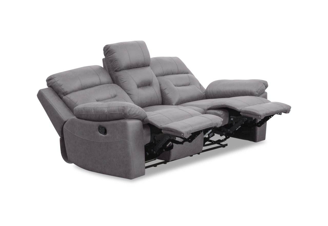 KESWICK FABRIC 3 Seater Manual Recliner with Drop Down Table – image 3 of 10