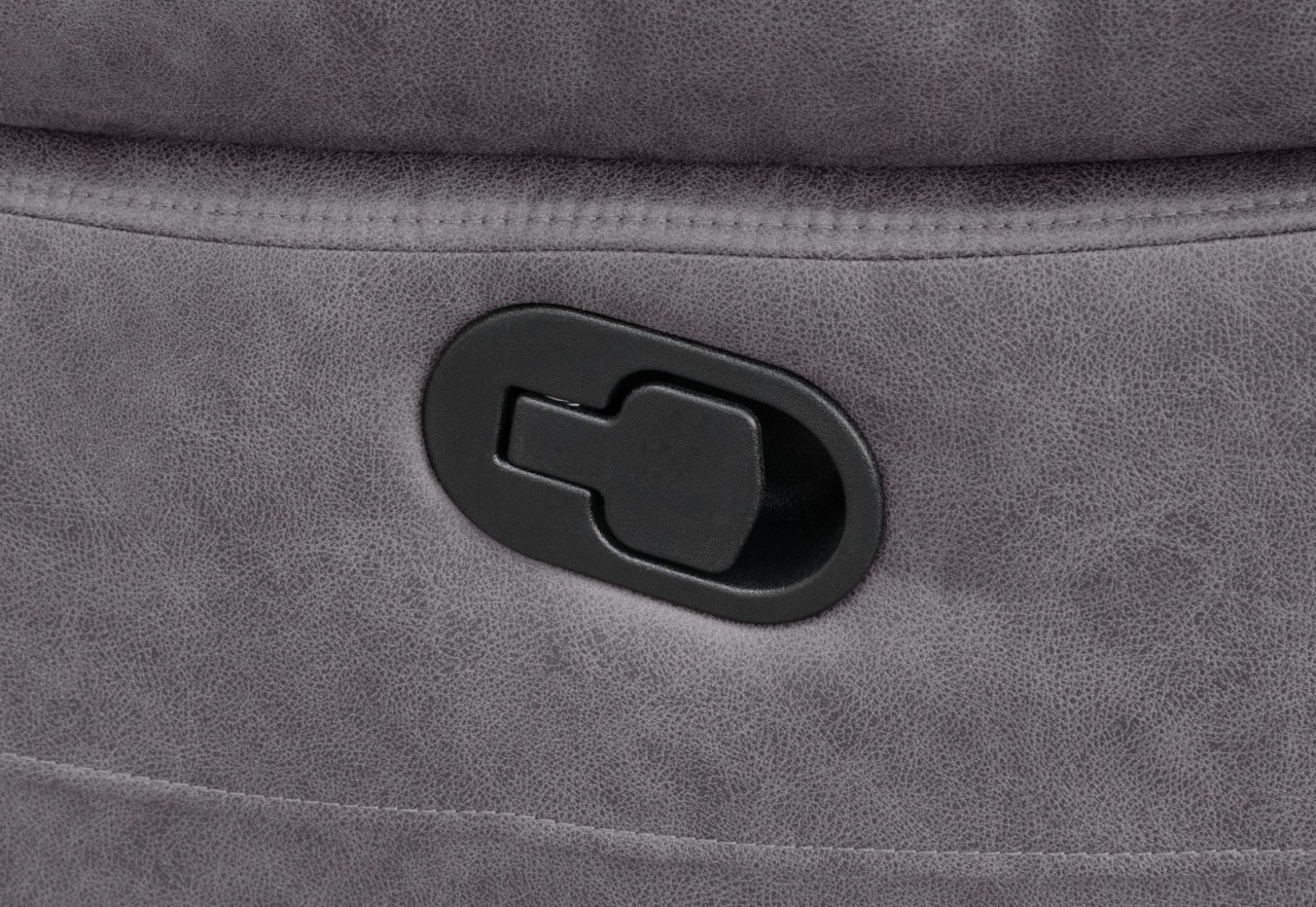 KESWICK FABRIC 3 Seater Manual Recliner with Drop Down Table – image 9 of 10