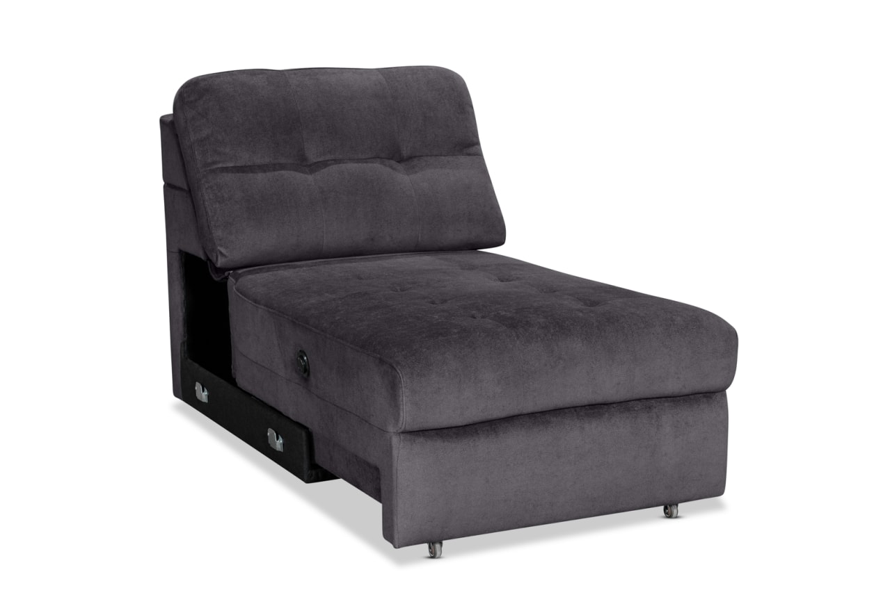 BEVERLY FABRIC Modular Armless Electric Slider – image 3 of 4