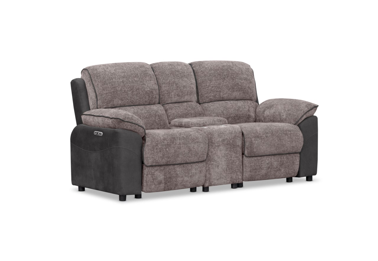 BRIXTON FABRIC 2 Seater Electric Recliner with Console MTO – image 2 of 13
