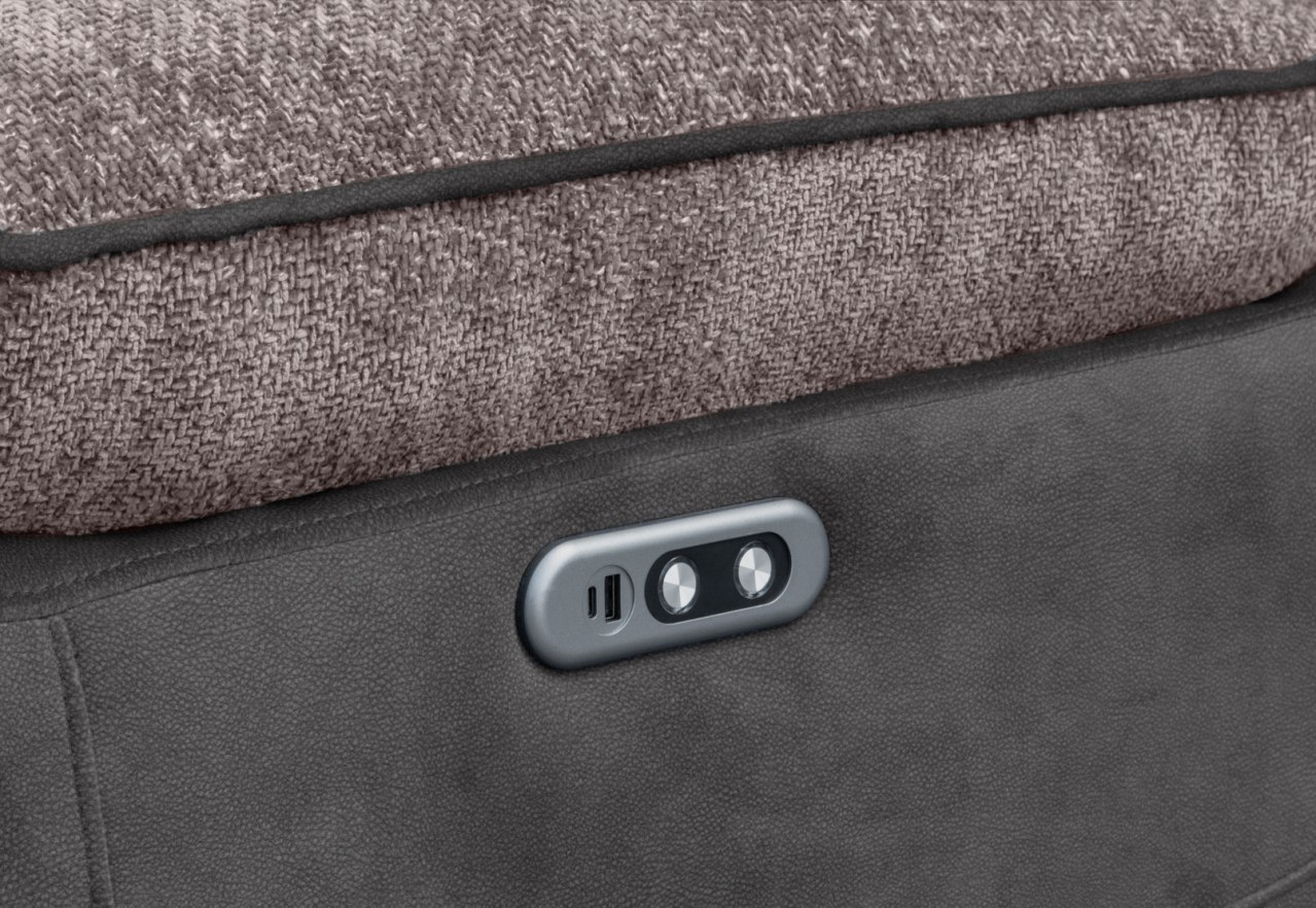 BRIXTON FABRIC Corner Lounge with Console MTO – image 10 of 11