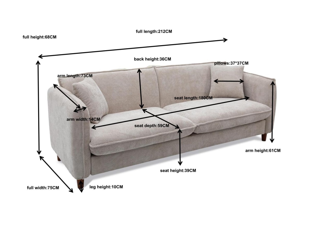 ESTE 3 Seat Sofa – image 6 of 7