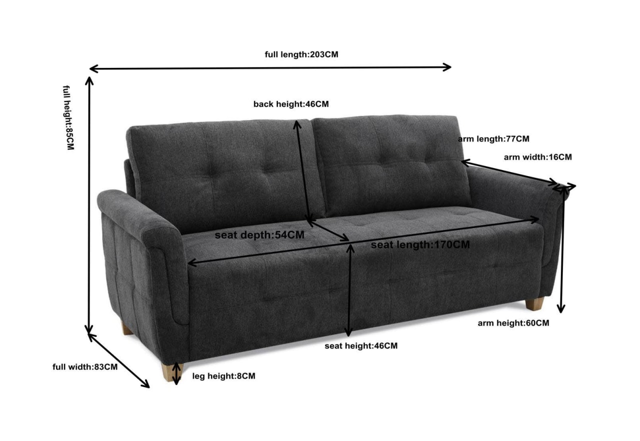 SESTAO 3 Seat Sofa (Fabric) – image 6 of 6