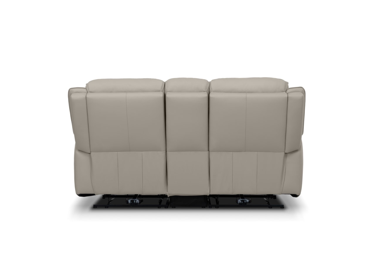 GLUSMAN LEATHER 2 Seater Sofa Electric Recliners with Console – image 6 of 8