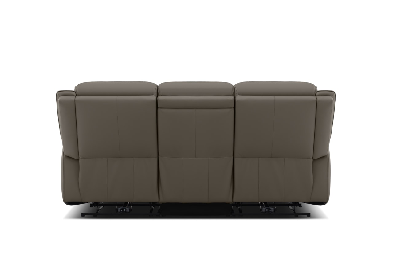 GLUSMAN LEATHER 3 Seater Sofa Electric Recliner with Drop-Down Table – image 7 of 13