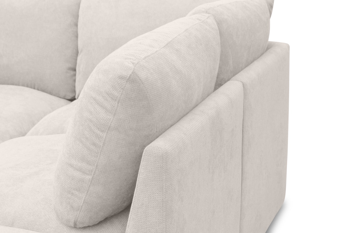 REVER FABRIC Corner Lounge with Ottoman – image 5 of 9