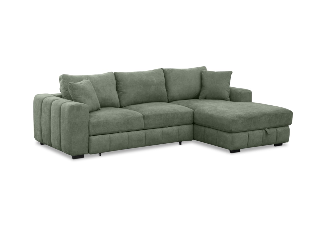 ANWEN FABRIC 3S RHF Chaise with Sofa Bed – image 2 of 14