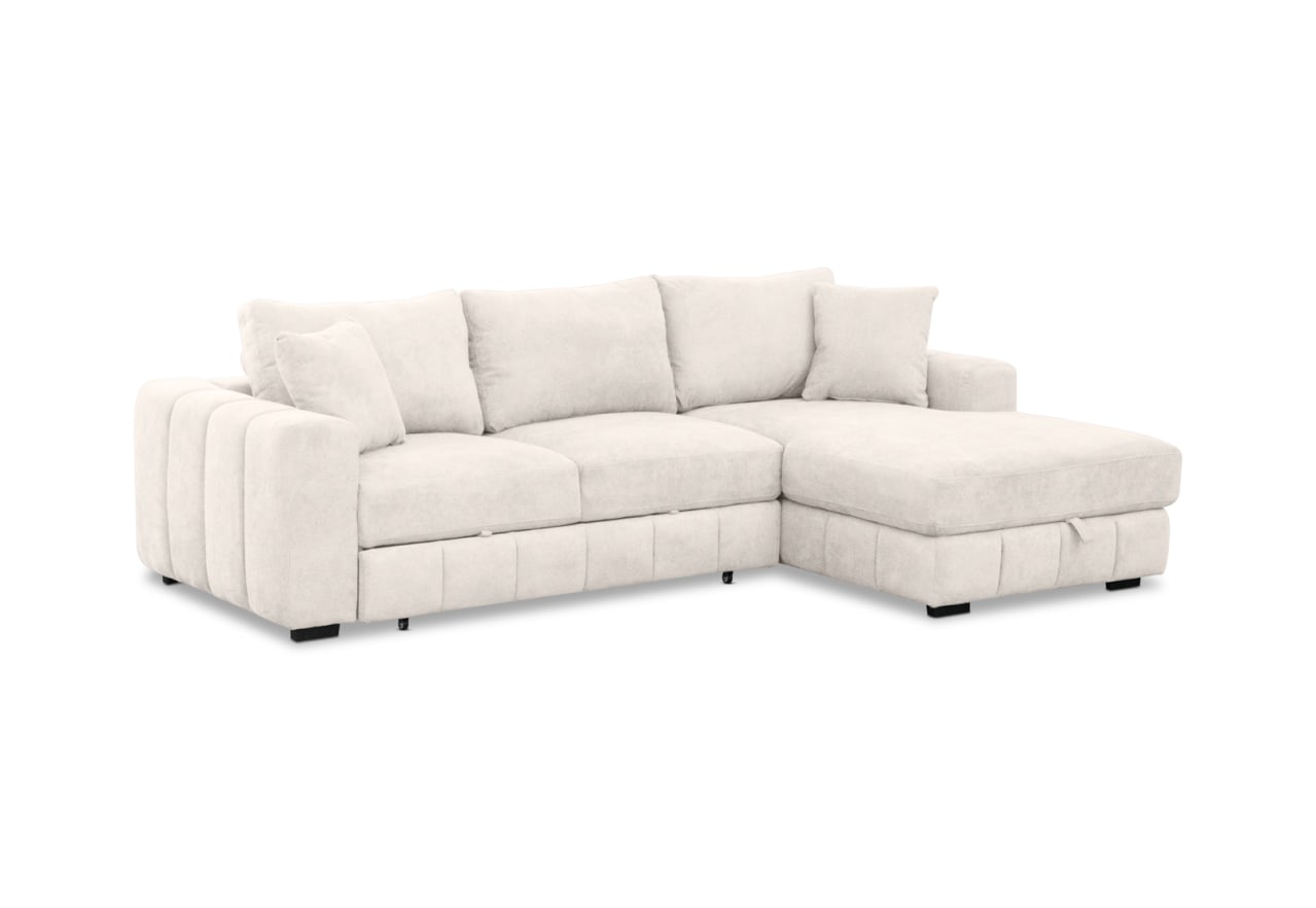 ANWEN FABRIC 3S RHF Chaise with Sofa Bed – image 2 of 14