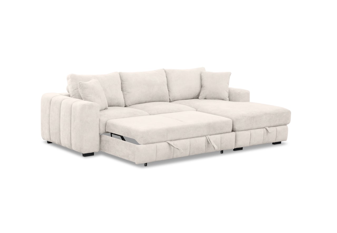 ANWEN FABRIC 3S RHF Chaise with Sofa Bed – image 3 of 14
