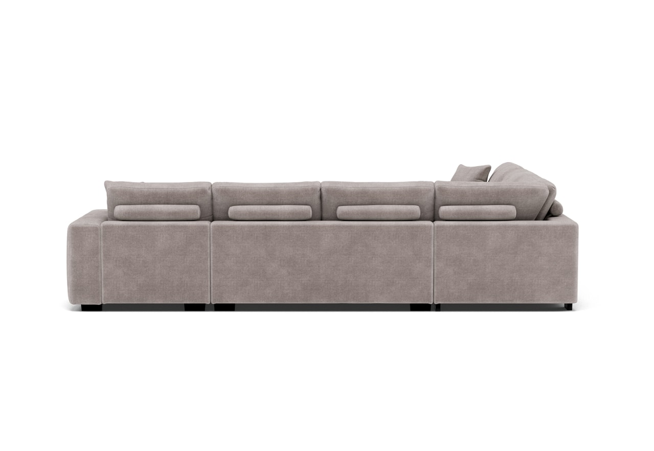 ANWEN FABRIC RHF Corner Chaise with Sofa Bed – image 5 of 6