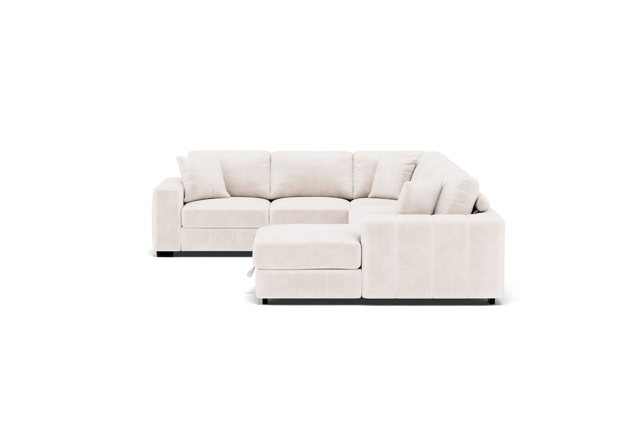 ANWEN FABRIC RHF Corner Chaise with Sofa Bed – image 3 of 4