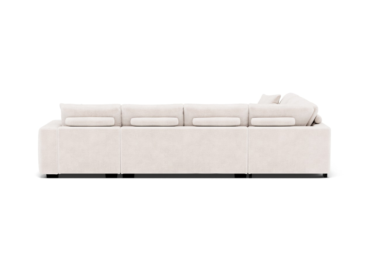 ANWEN FABRIC RHF Corner Chaise with Sofa Bed – image 4 of 4