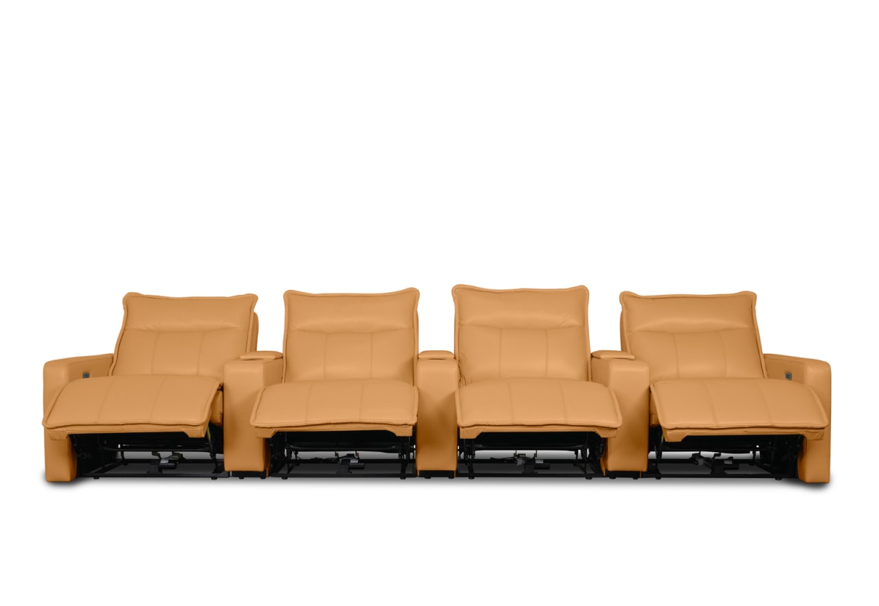 ALCINA LEATHER 4 Seater Theatre Suite – image 2 of 11